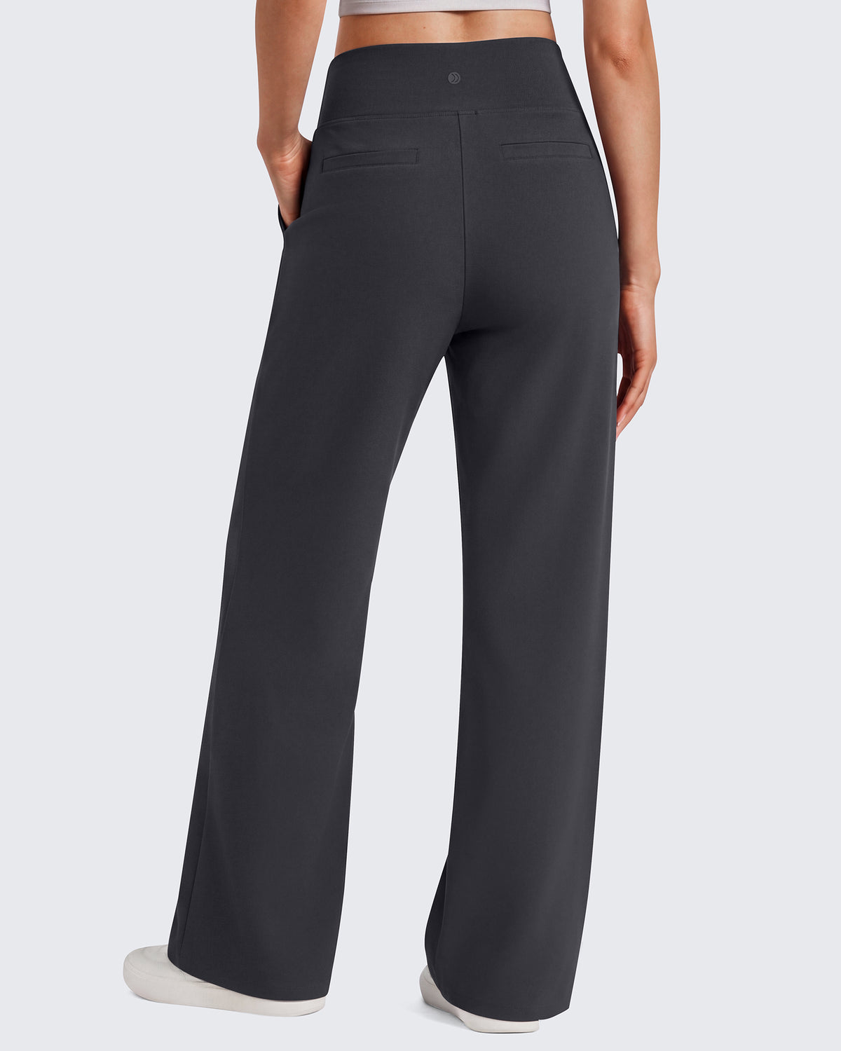 G4Free - G4Free EverGoing Wide Leg Yoga Pants High Waist Front Seam with Pockets -GF26J1005A001A-S