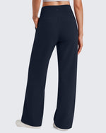 G4Free - G4Free EverGoing Wide Leg Yoga Pants High Waist Front Seam with Pockets -GF26J1005A001A-S