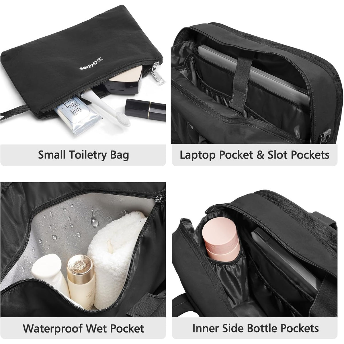 G4Free - G4Free Expandable Duffle Bag, Carry On Bag TSA Airline Approved -TN25B539A