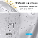 G4Free - G4Free Extra Large Golf Umbrella 62/68 inch Vented Square Umbrella -D02V717A