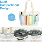 G4Free - G4Free Foldable Waterproof Beach Tote Pool Bag -TN24B462A