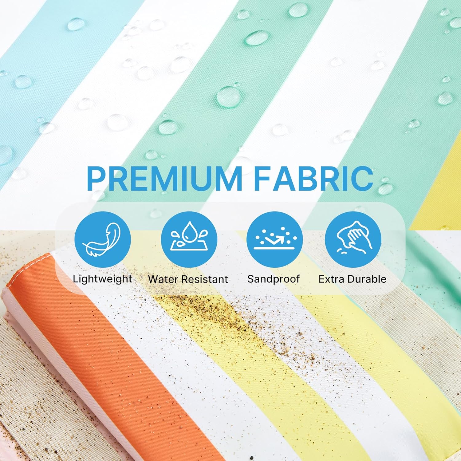 G4Free - G4Free Foldable Waterproof Beach Tote Pool Bag -TN24B462A