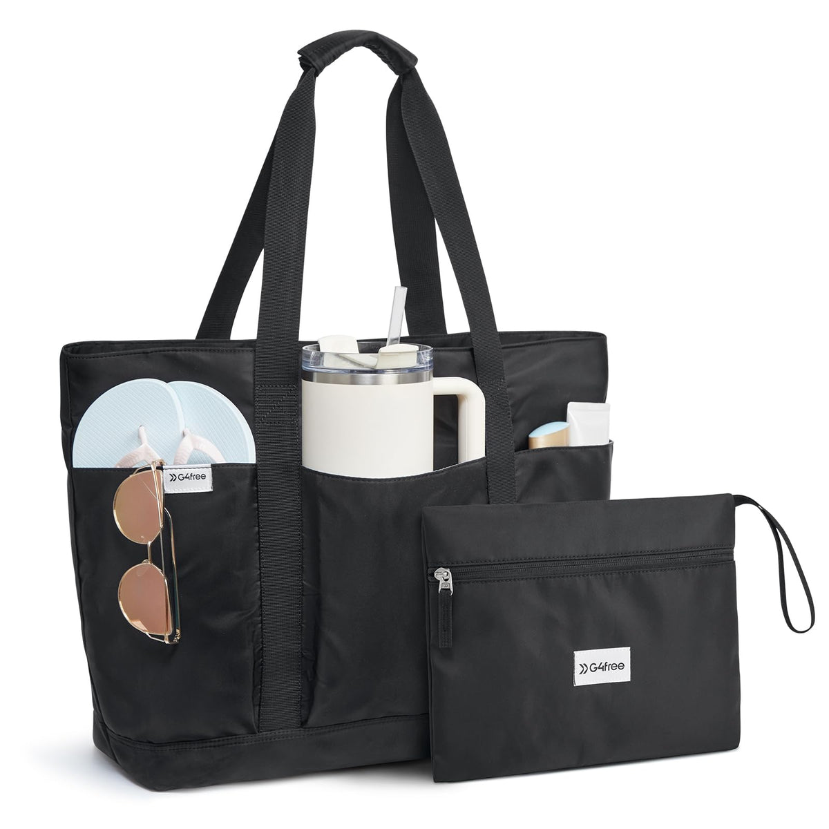 G4Free - G4Free Foldable Waterproof Beach Tote Pool Bag -TN24B462A