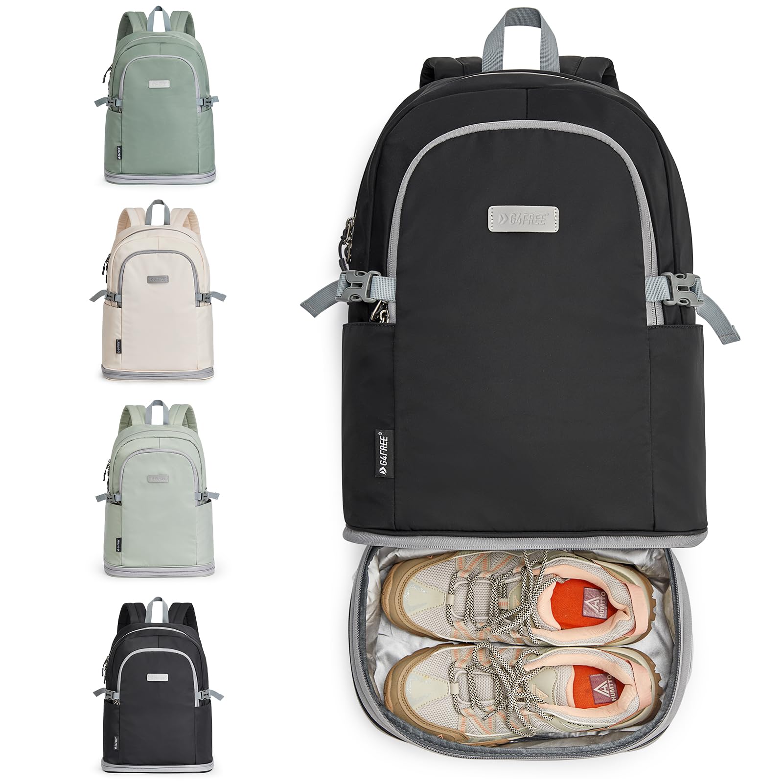 G4Free - G4Free Gym Backpack For Women with Shoes Compartment & Wet Pocket -TN23B238A