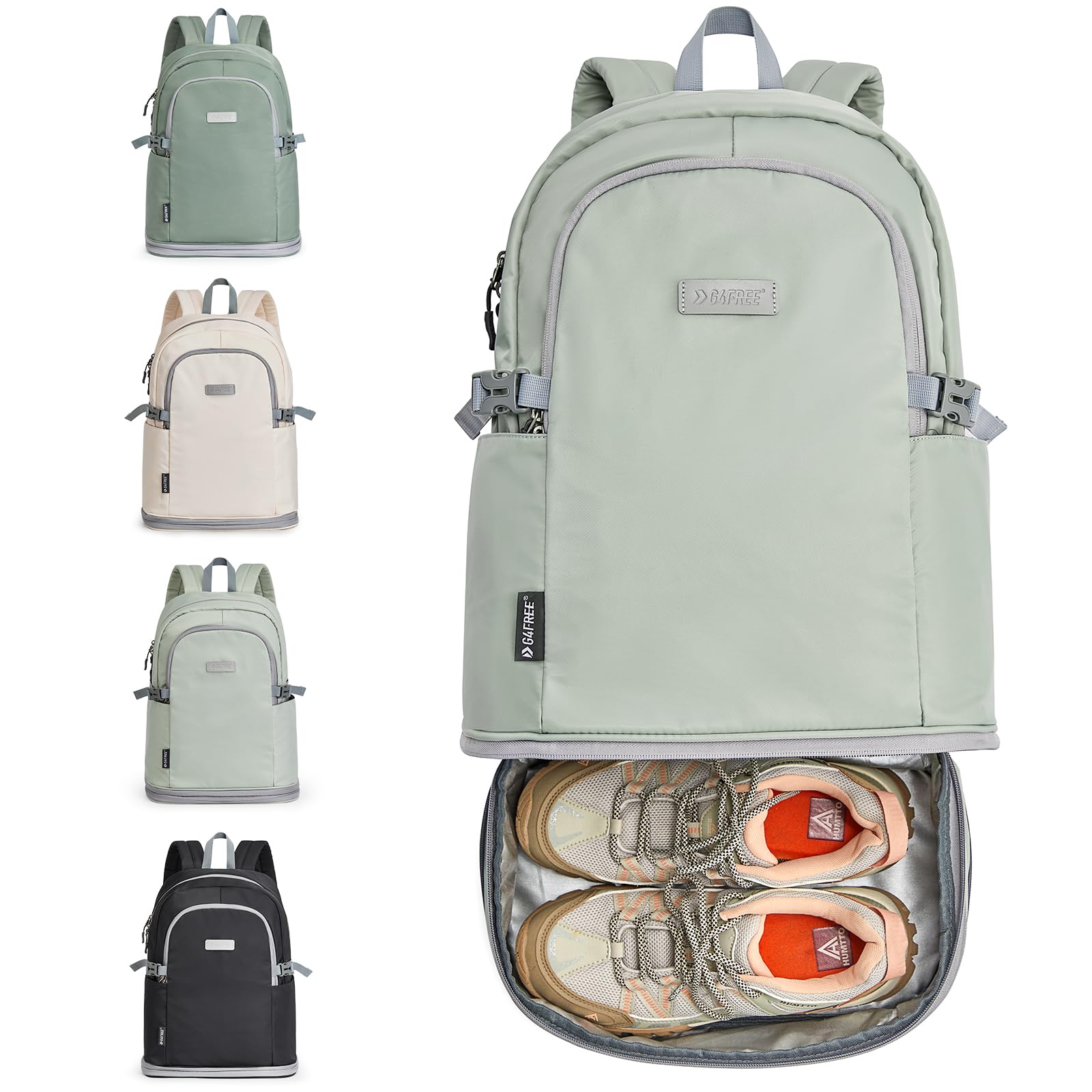G4Free - G4Free Gym Backpack For Women with Shoes Compartment & Wet Pocket -TN23B238B