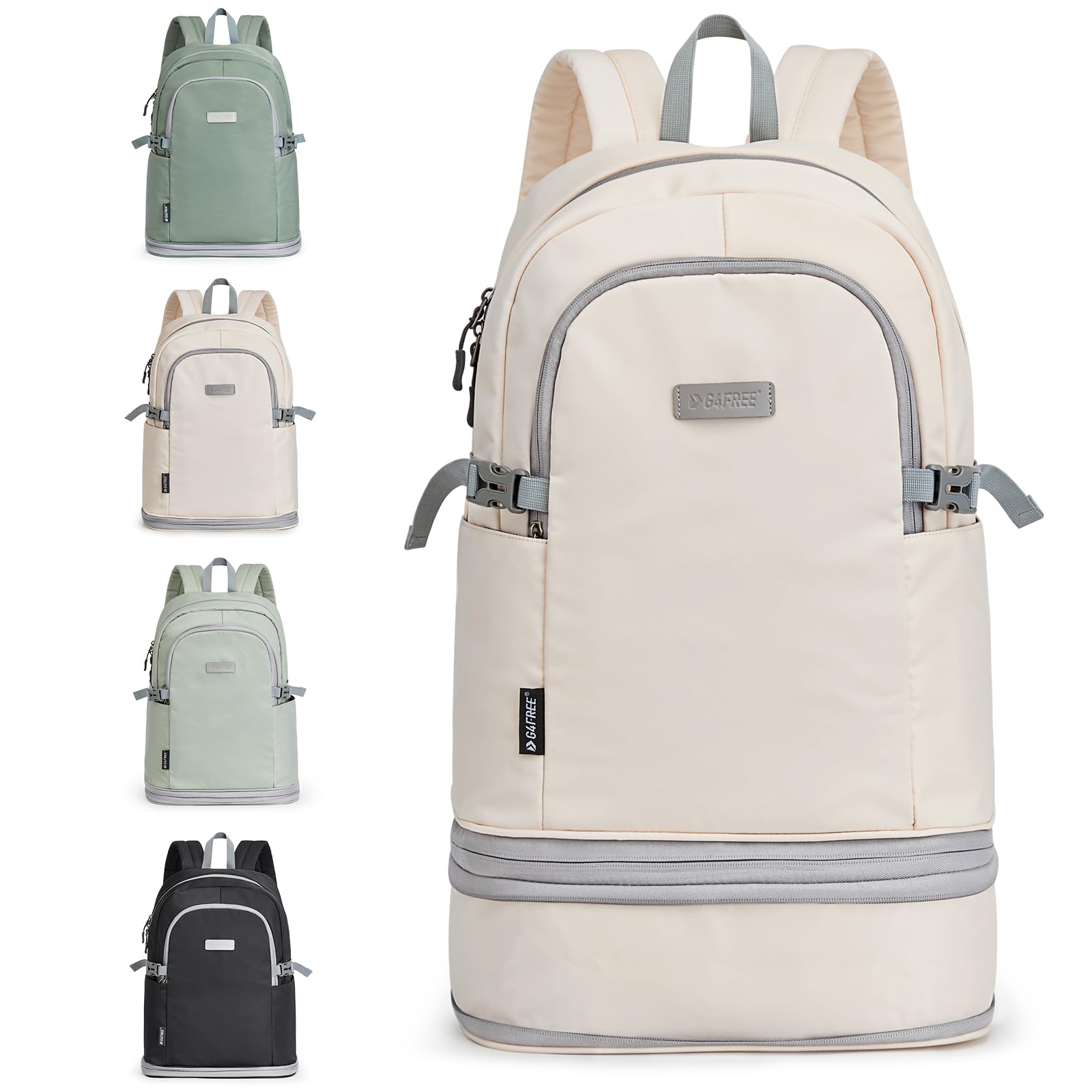G4Free - G4Free Gym Backpack For Women with Shoes Compartment & Wet Pocket -TN23B238D