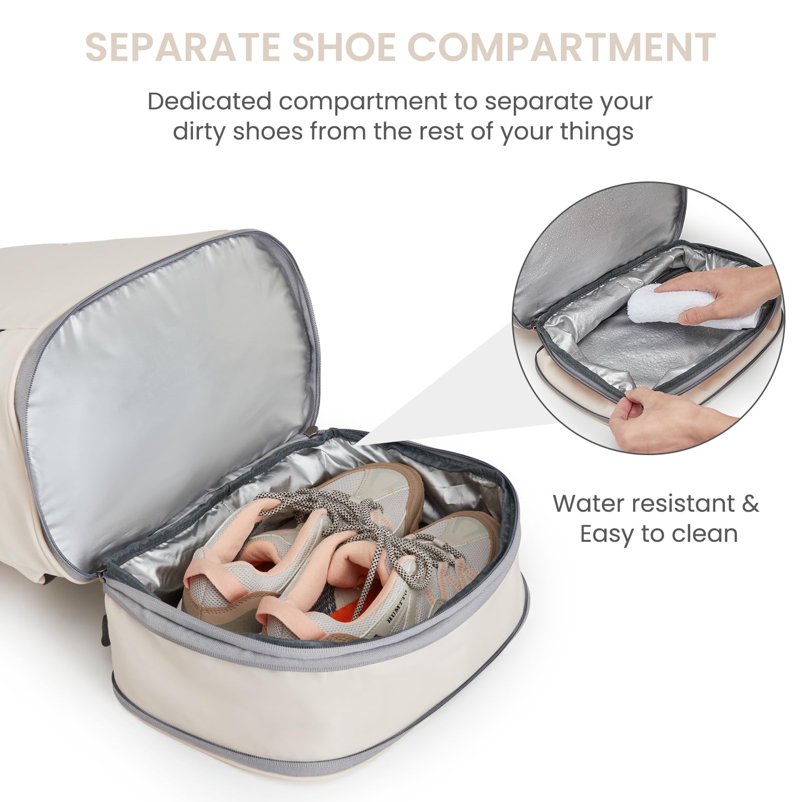 G4Free - G4Free Gym Backpack For Women with Shoes Compartment & Wet Pocket -TN23B238D
