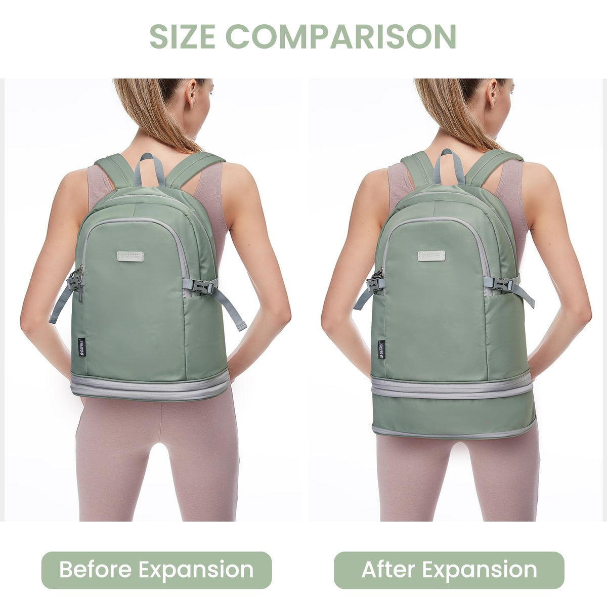 G4Free - G4Free Gym Backpack For Women with Shoes Compartment & Wet Pocket -TN23B238D