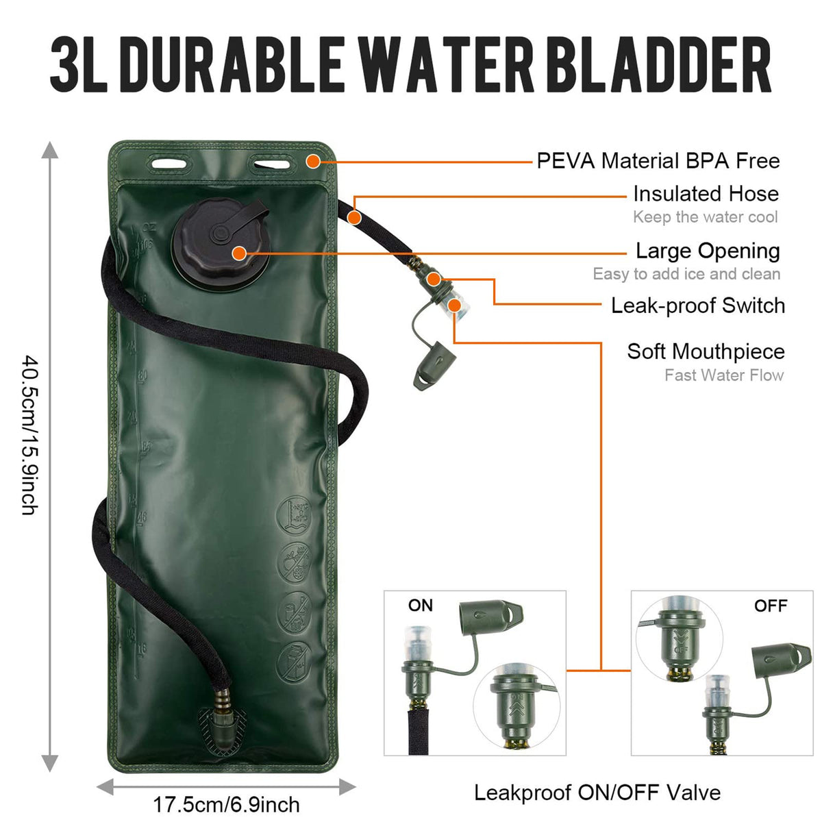 G4Free - G4Free Hydration Pack With 3L Bladder -D04V702A