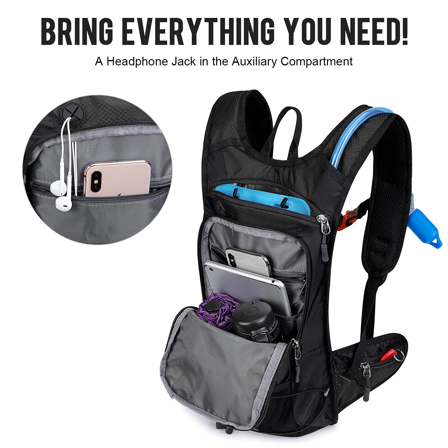 G4Free - G4Free Insulated Hydration Backpack Pack with 2L BPA -D02V741A