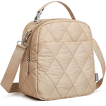 G4Free - G4Free Large Insulated Lunch Bag, Leakproof Quilted Lunch Box Women Men -TN25B590B