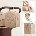 G4Free - G4Free Large Insulated Lunch Bag, Leakproof Quilted Lunch Box Women Men -TN25B590C