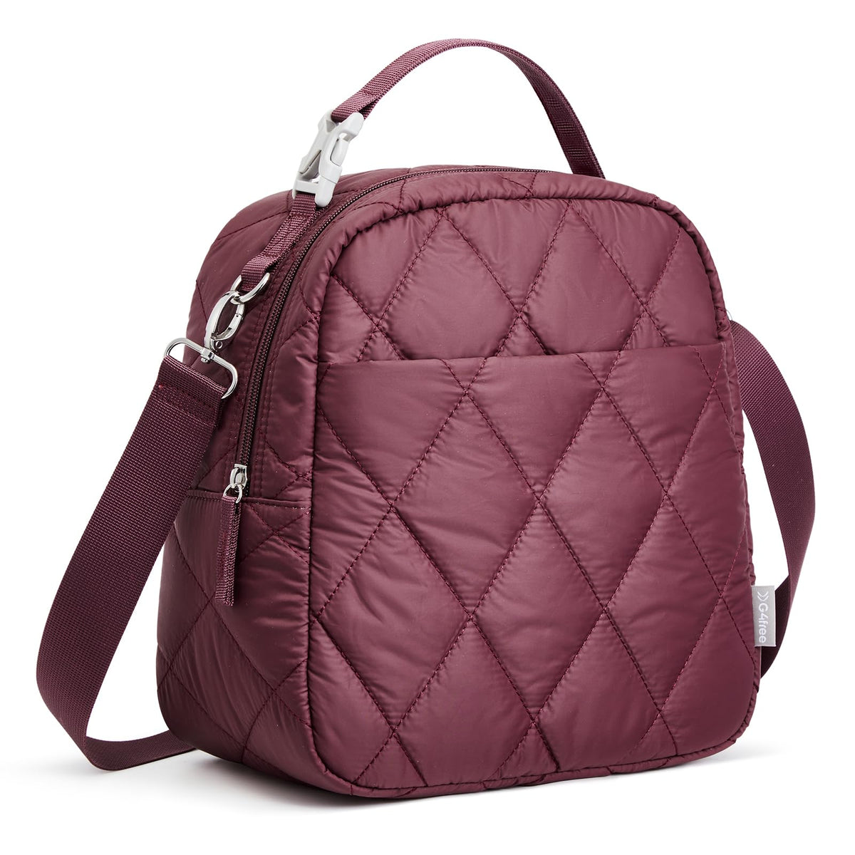 G4Free - G4Free Large Insulated Lunch Bag, Leakproof Quilted Lunch Box Women Men -TN25B590C