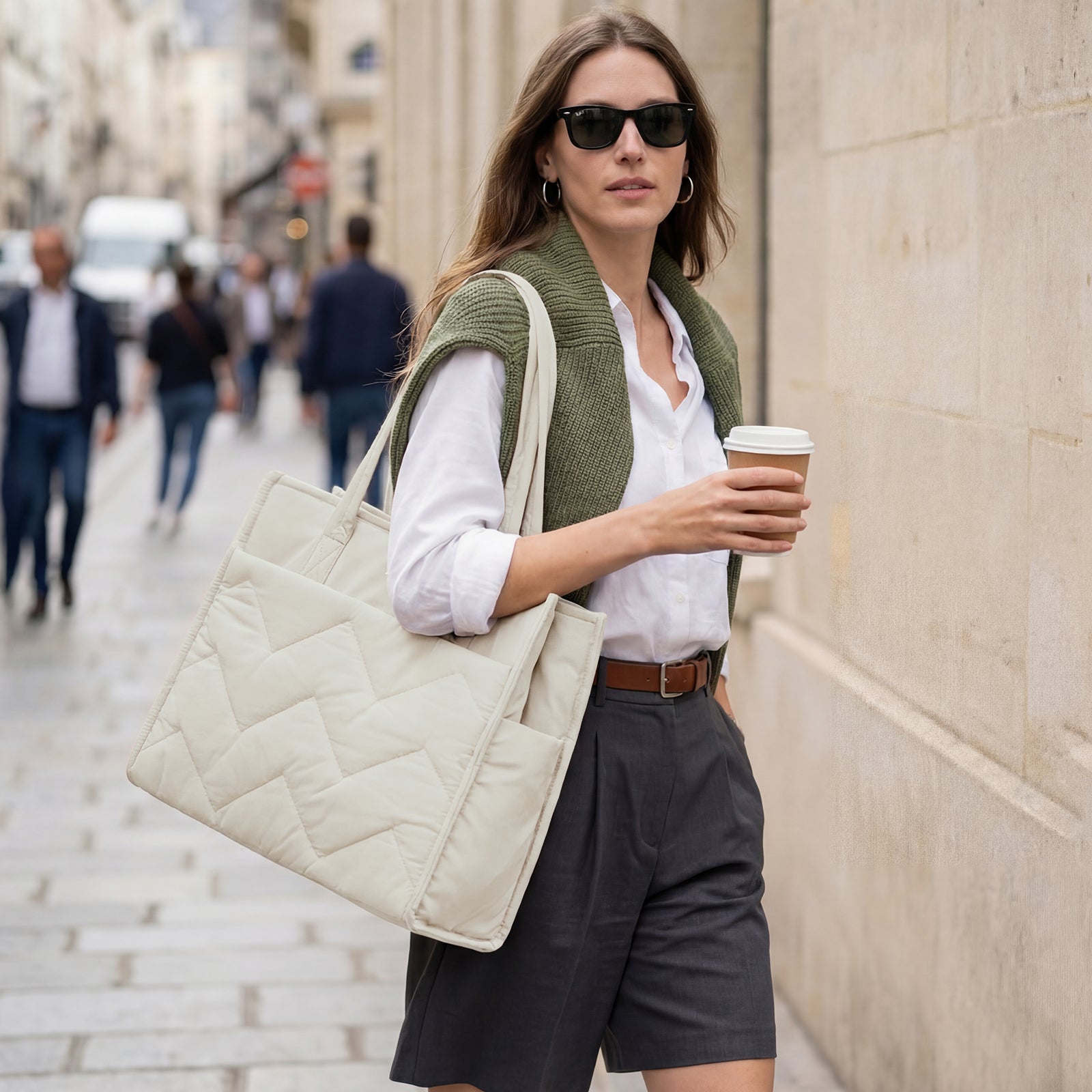 G4Free - G4Free Lightweight Quilted Tote with Laptop Compartment -TN25B591A