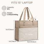 G4Free - G4Free Lightweight Quilted Tote with Laptop Compartment -TN25B591A
