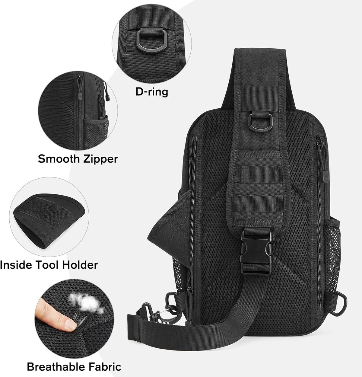 G4Free - G4Free Men Military Tactical Sling Bag -TN24B455B