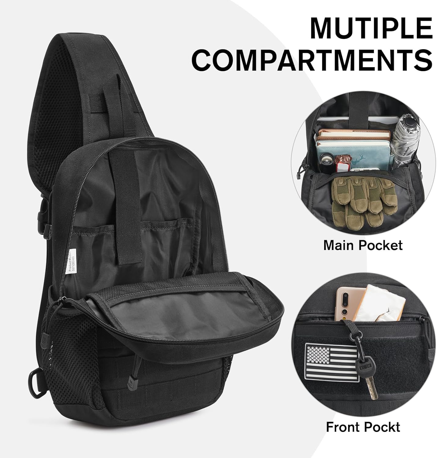 G4Free - G4Free Men Military Tactical Sling Bag -TN24B455B