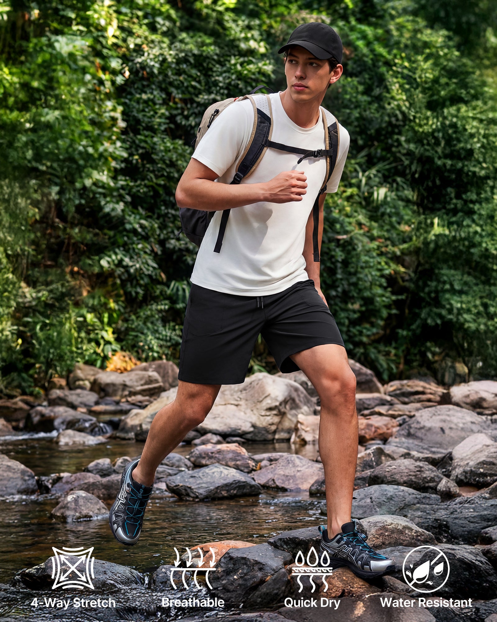 G4Free - G4Free Men's Hiking Shorts – Quick Dry -GF26EM893A001A-S