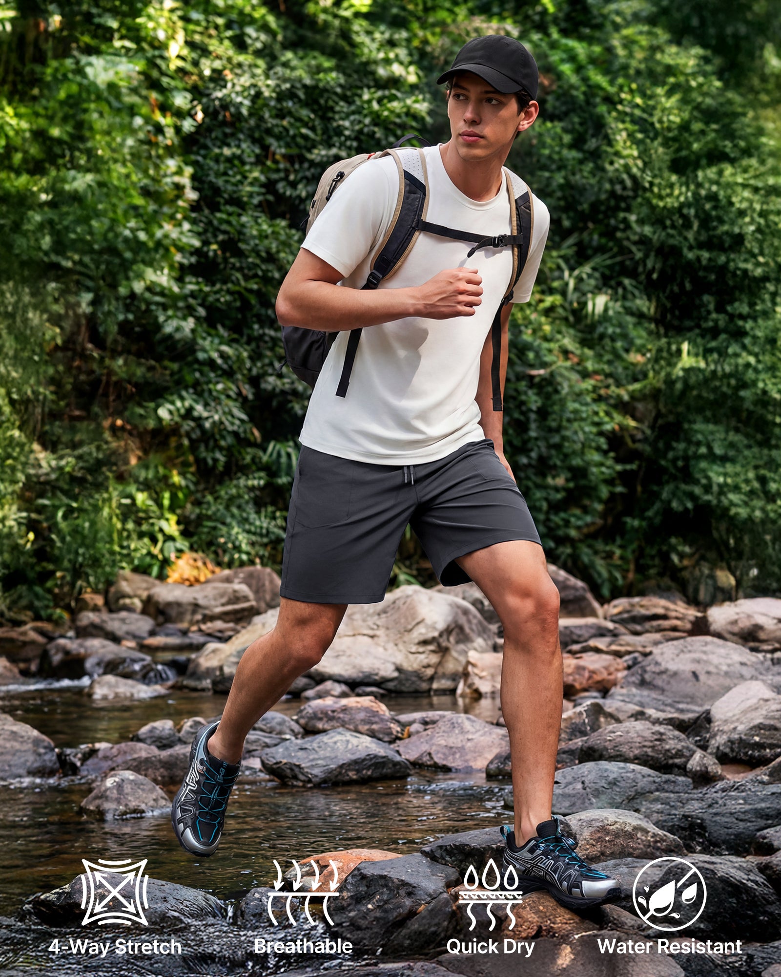 G4Free - G4Free Men's Hiking Shorts – Quick Dry -GF26EM893A001A-S