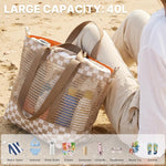 G4Free - G4Free Mesh Beach Tote Bags Extra Large Packable -TN25B599B
