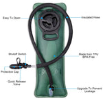 G4Free - G4Free Military Tactical Hydration Backpack with 3L Upgraded Bladder -D02V560A