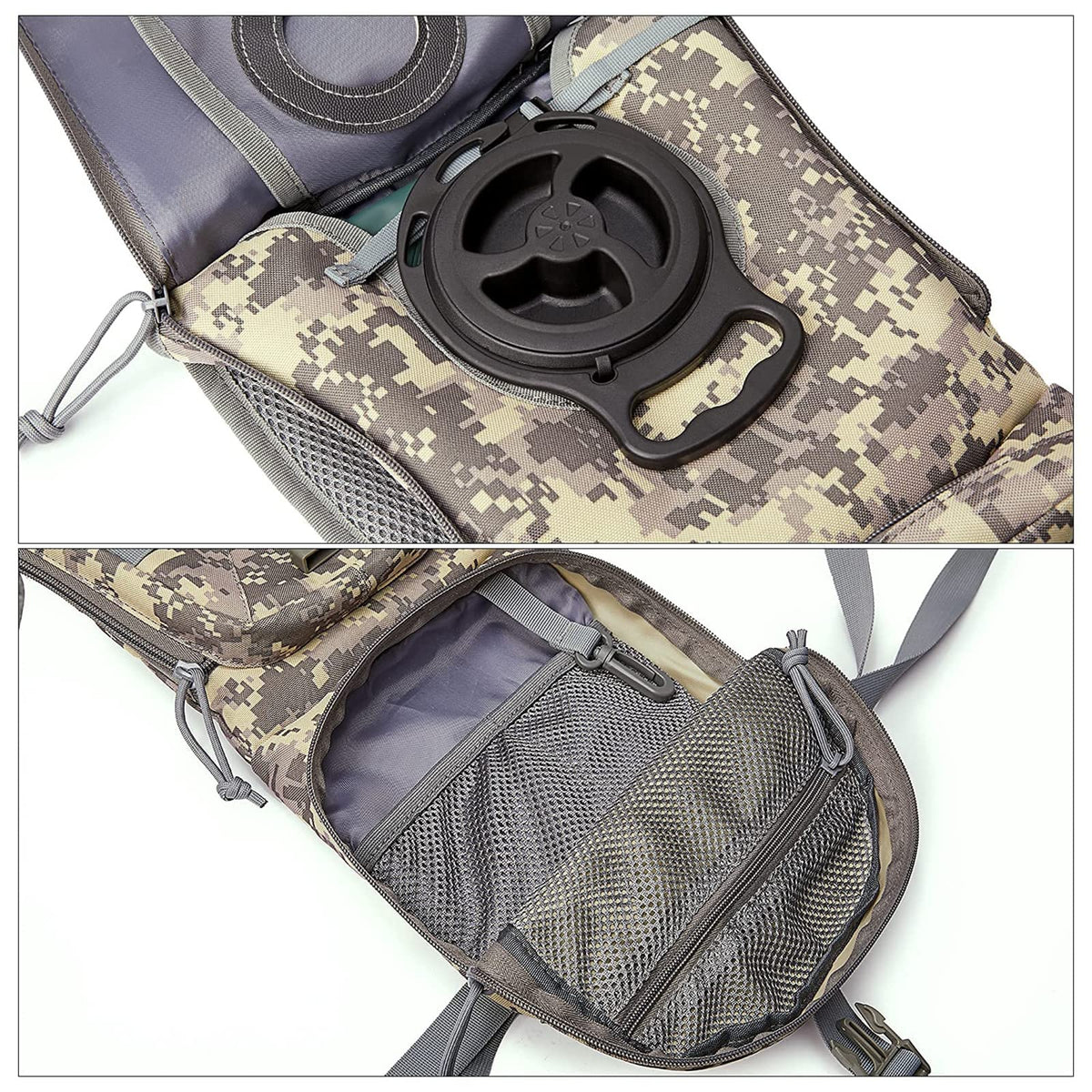 G4Free - G4Free Military Tactical Hydration Backpack with 3L Upgraded Bladder -D02V560A