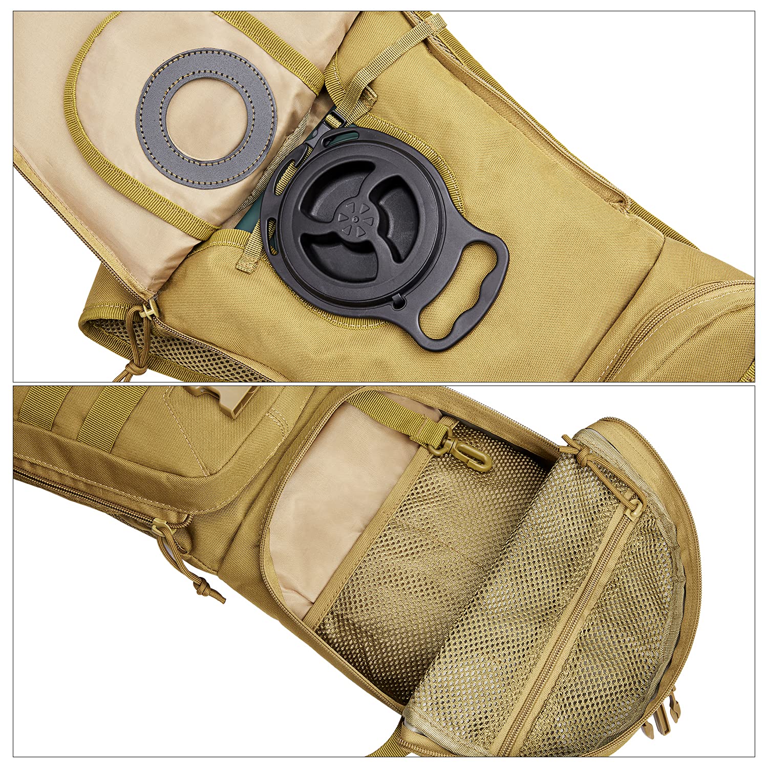 G4Free - G4Free Military Tactical Hydration Backpack with 3L Upgraded Bladder -D02V560A