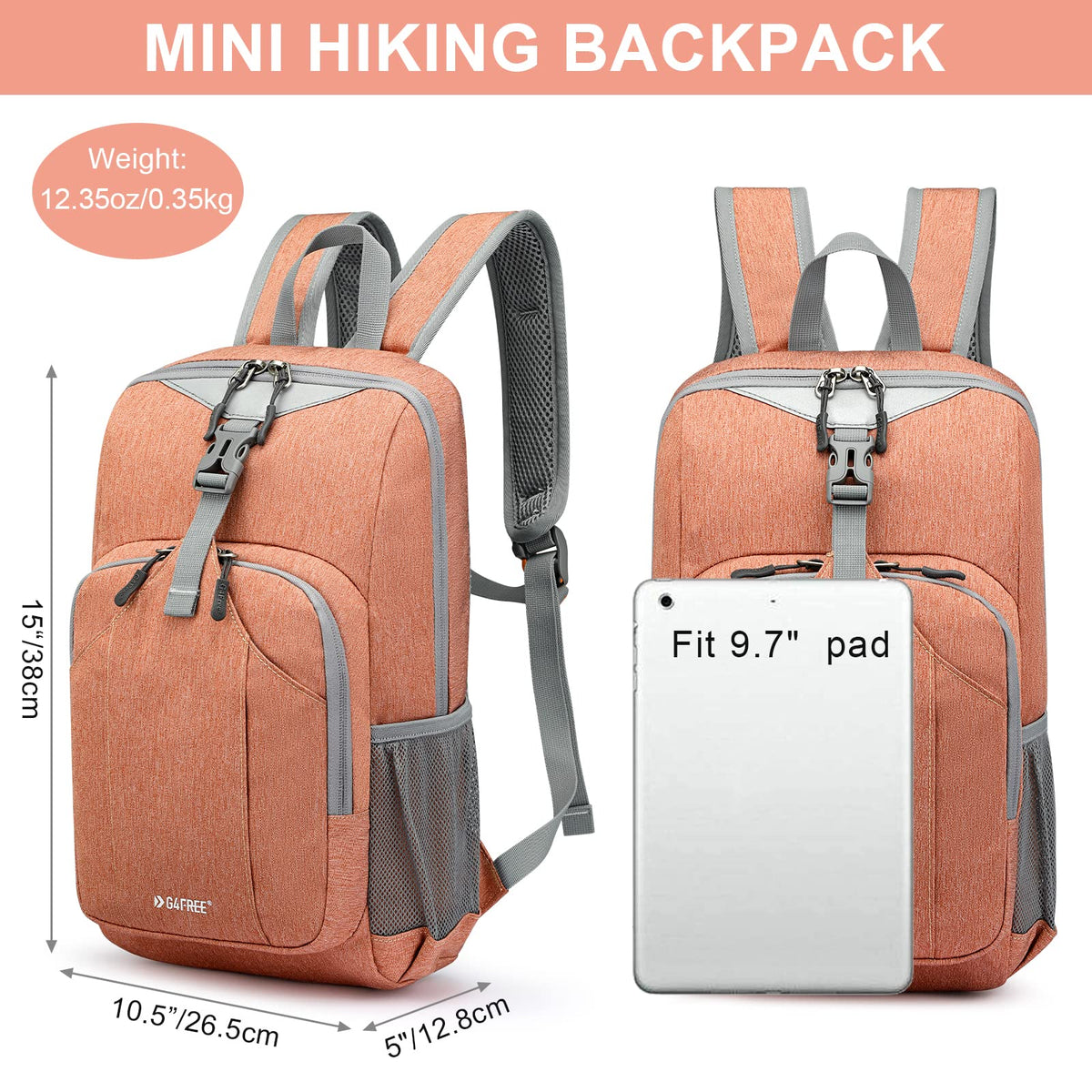 G4Free - G4Free Mini 10L Hiking Cycling Compact Shoulder Backpack -TN21B009A