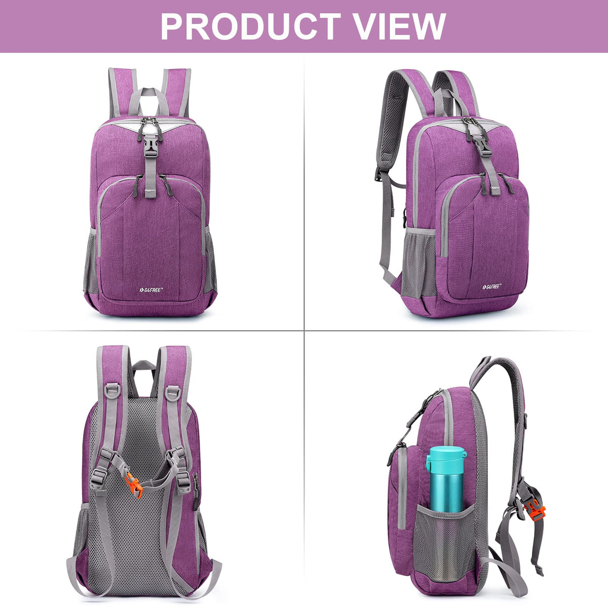 G4Free - G4Free Mini 10L Hiking Cycling Compact Shoulder Backpack -TN21B009A