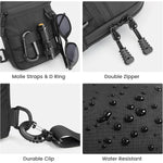G4Free - G4Free Mini Tactical Chest Bag Waterproof EDC Shoulder Bag -TN25B508A