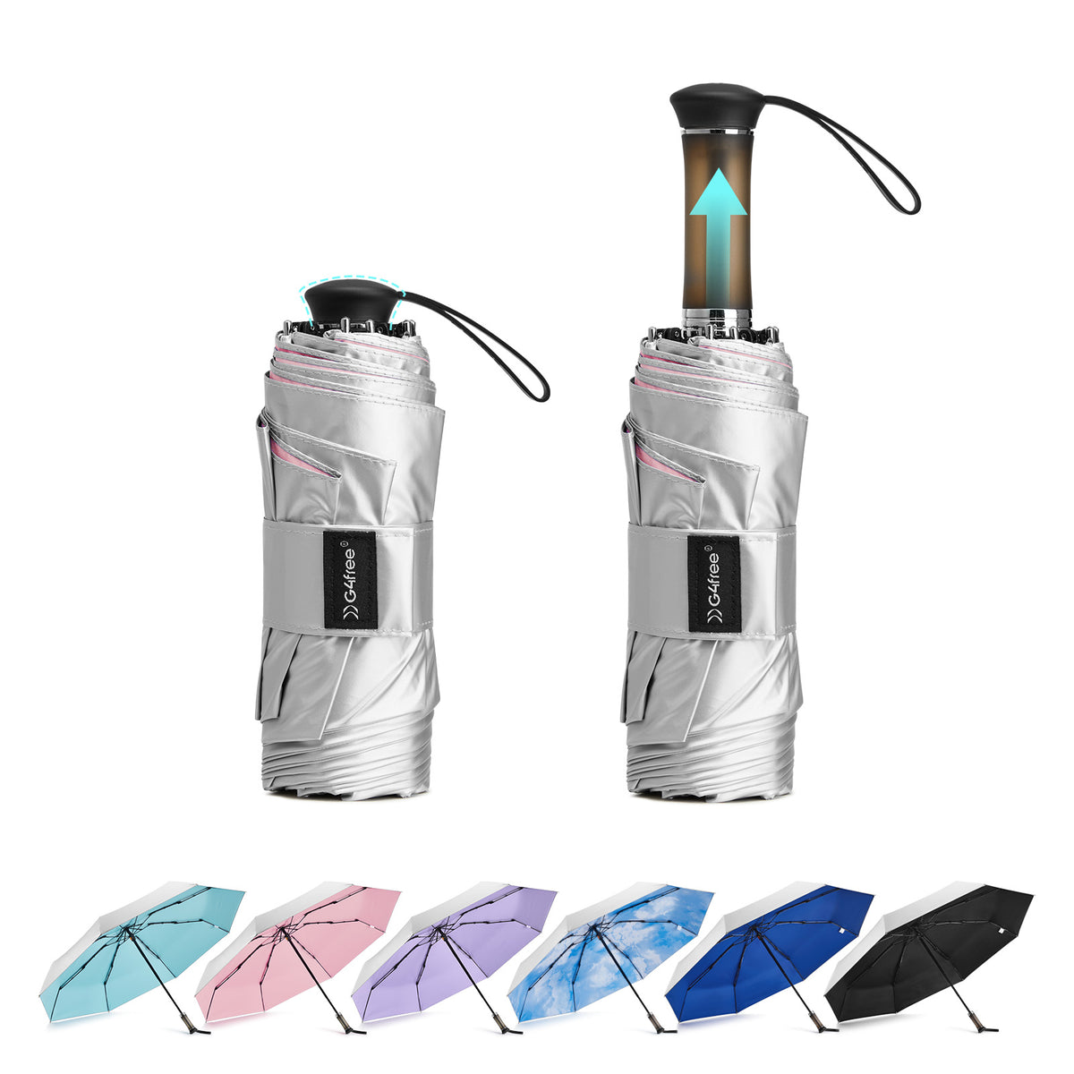 G4Free - G4Free Mini Travel Umbrella UPF 50+ -TN26A621A