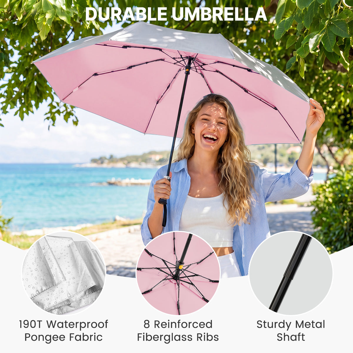 G4Free - G4Free Mini Travel Umbrella UPF 50+ -TN26A621A
