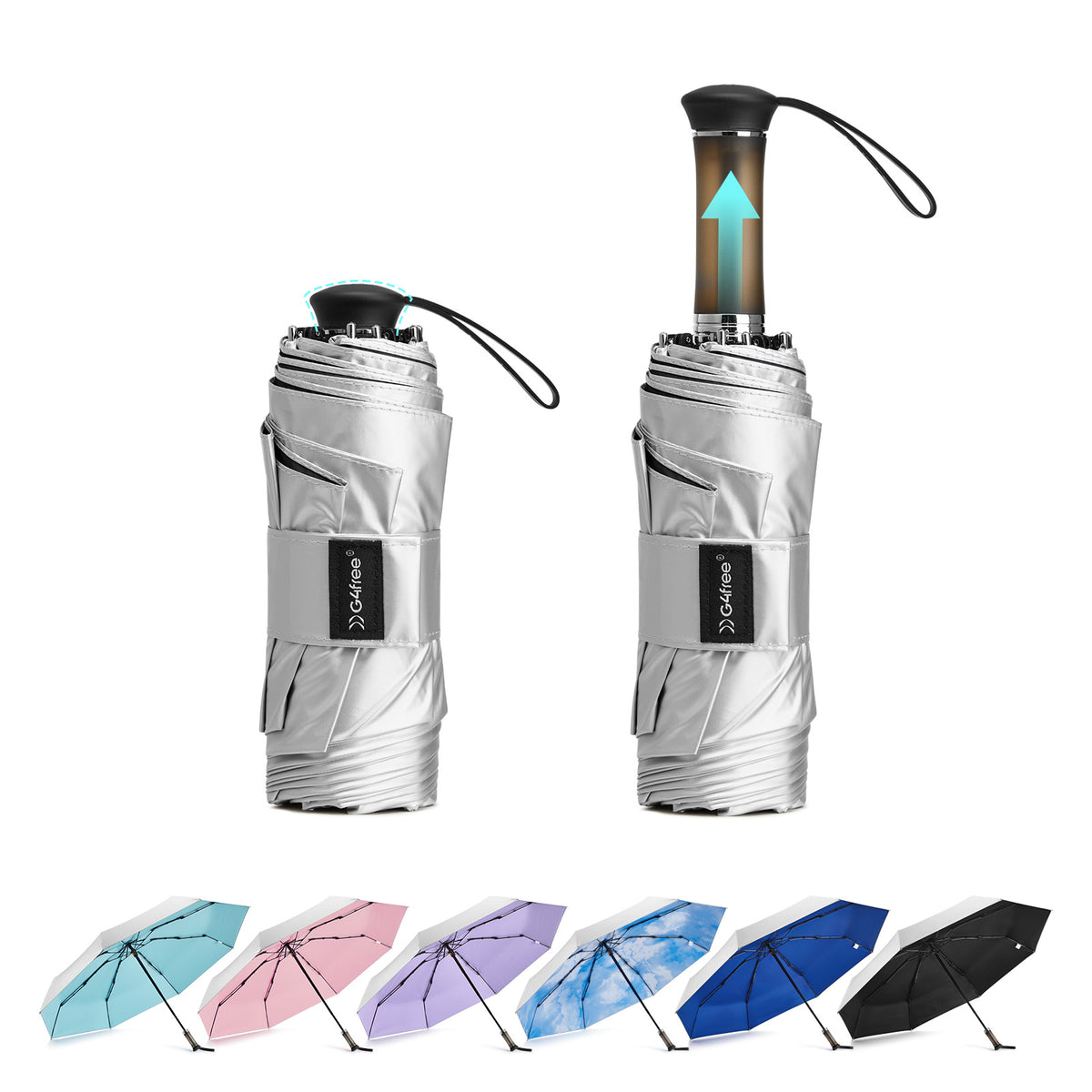 G4Free - G4Free Mini Travel Umbrella UPF 50+ -TN26A621A