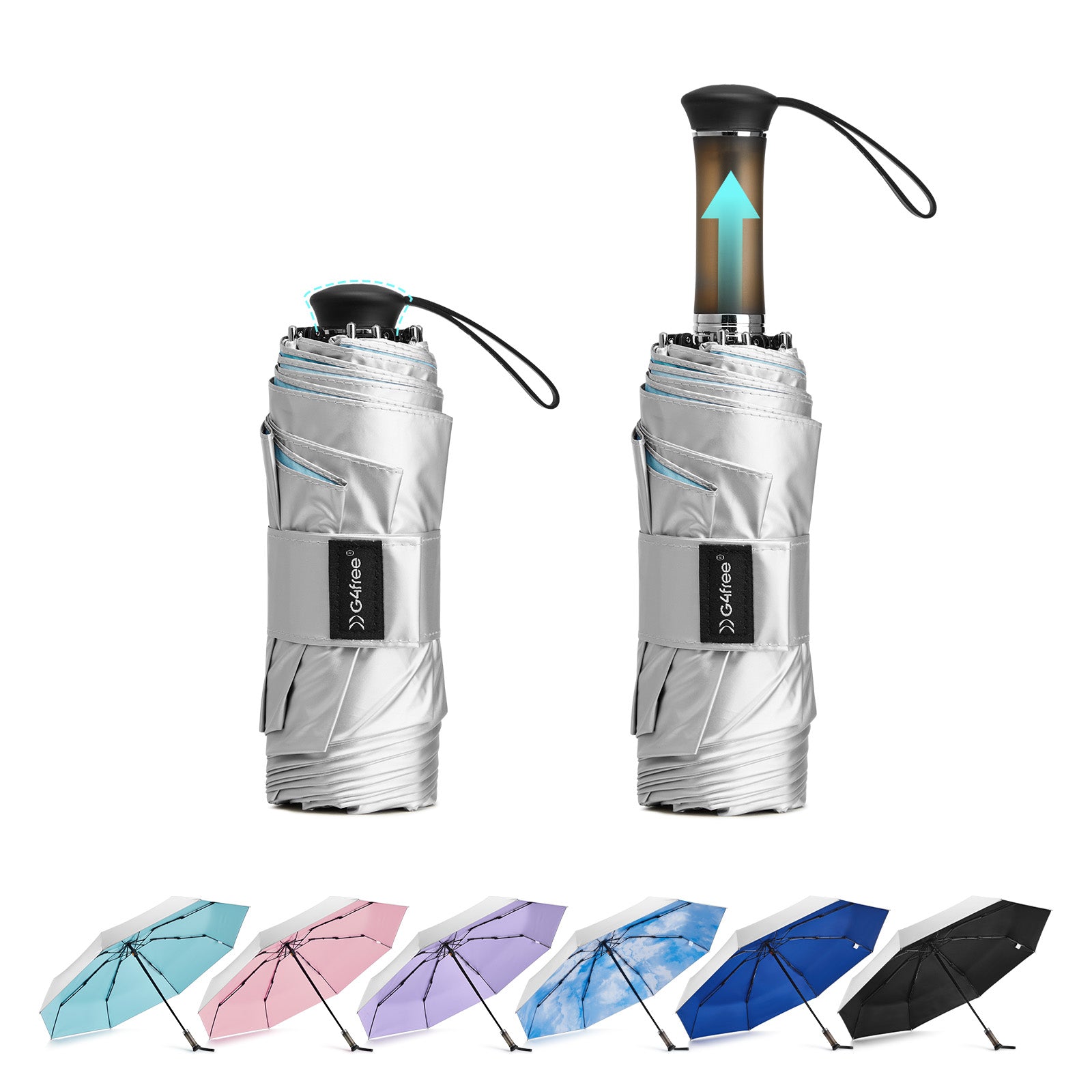 G4Free - G4Free Mini Travel Umbrella UPF 50+ -TN26A621A