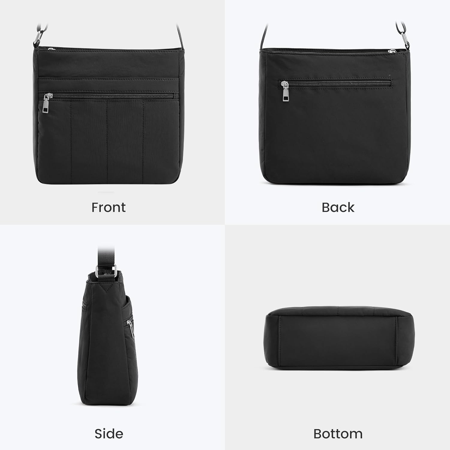 G4Free - G4Free Nylon Crossbody Bags, Lightweight Quilted Shoulder Handbags -TN25B550B
