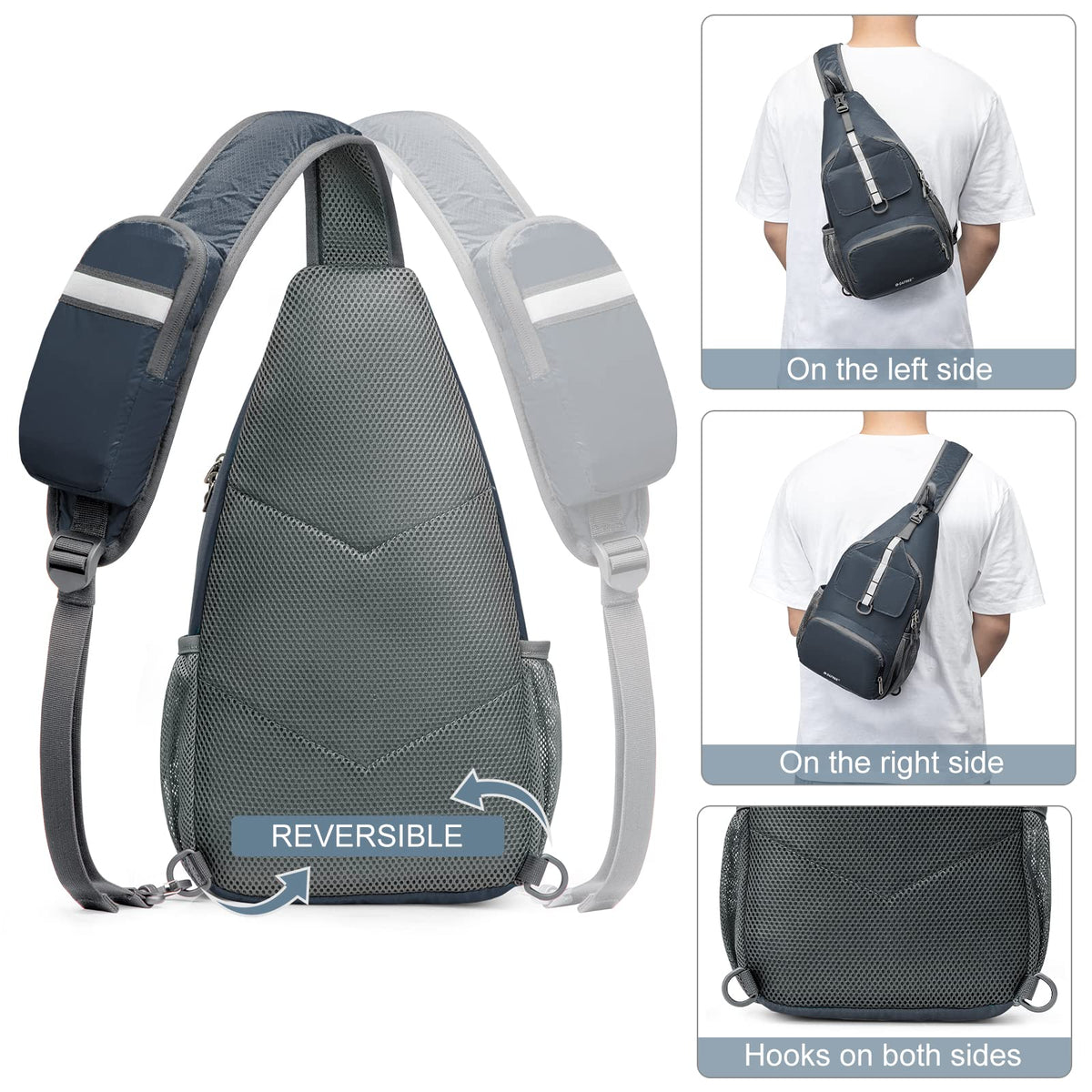 G4Free - G4Free Packable Crossbody Sling Backpack -TN21B007A