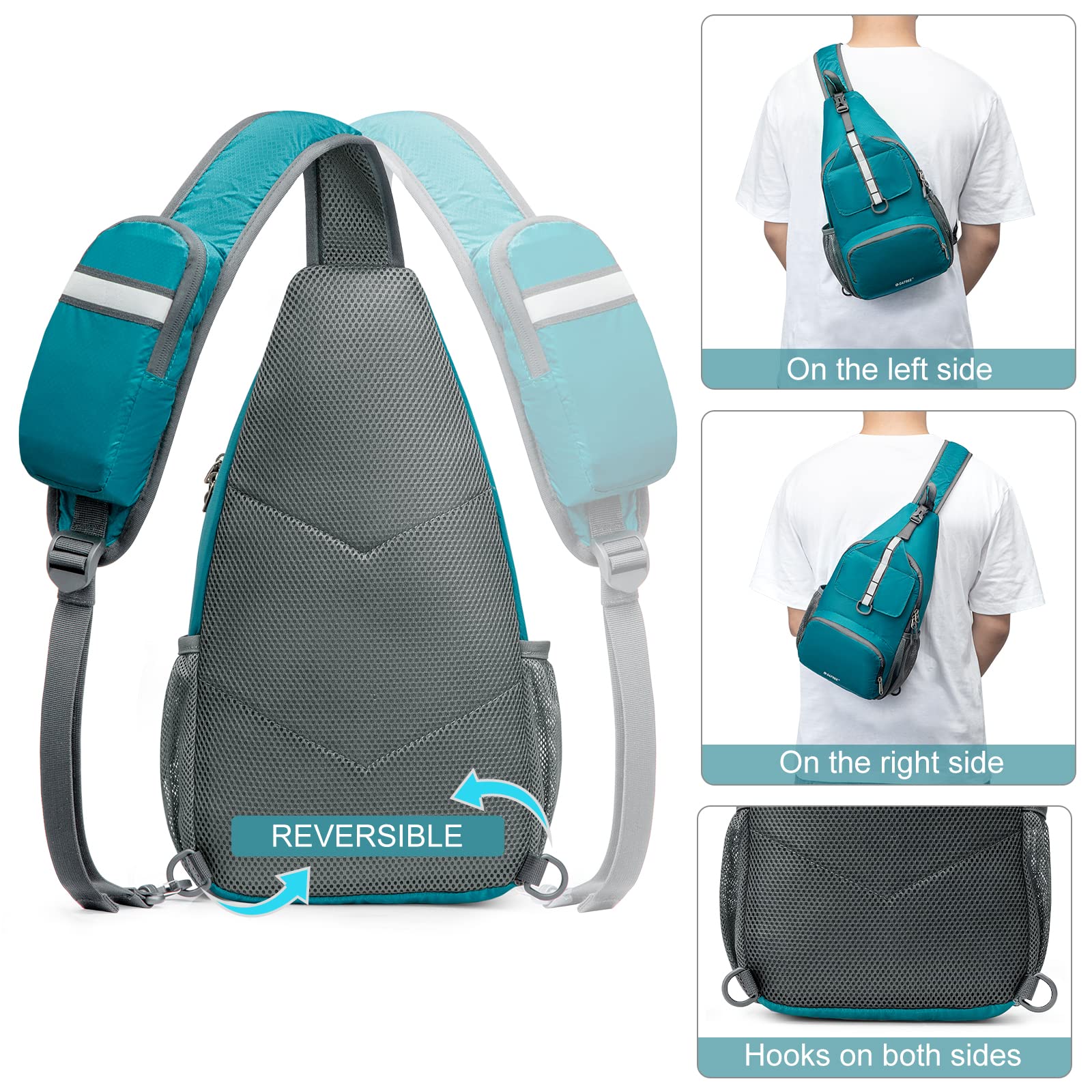 G4Free - G4Free Packable Crossbody Sling Backpack -TN21B007A