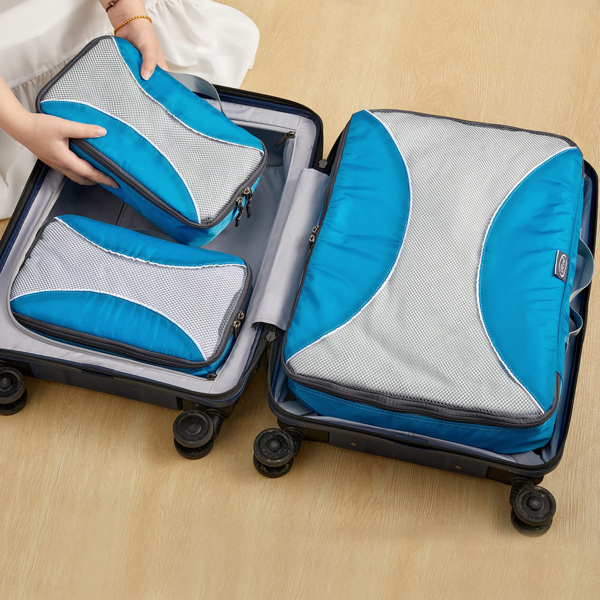 G4Free - G4Free Packing Cubes 6pcs Travel Accessories Organizers Travel Packing Bags -D10V005A
