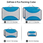 G4Free - G4Free Packing Cubes 6pcs Travel Accessories Organizers Travel Packing Bags -D10V005A