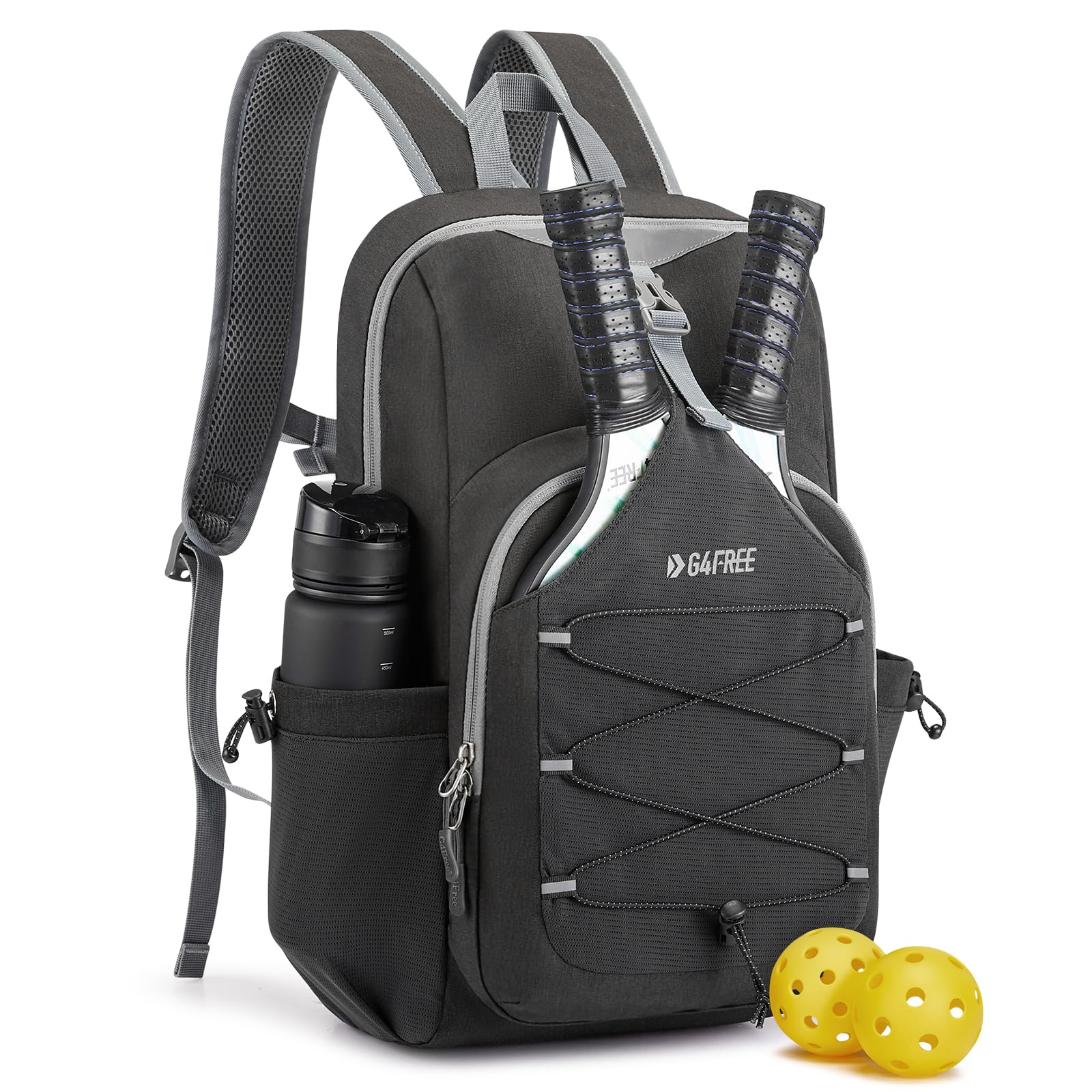 G4Free - G4Free Pickleball Backpack Fits 2 to 4 Paddles -TN23B318A