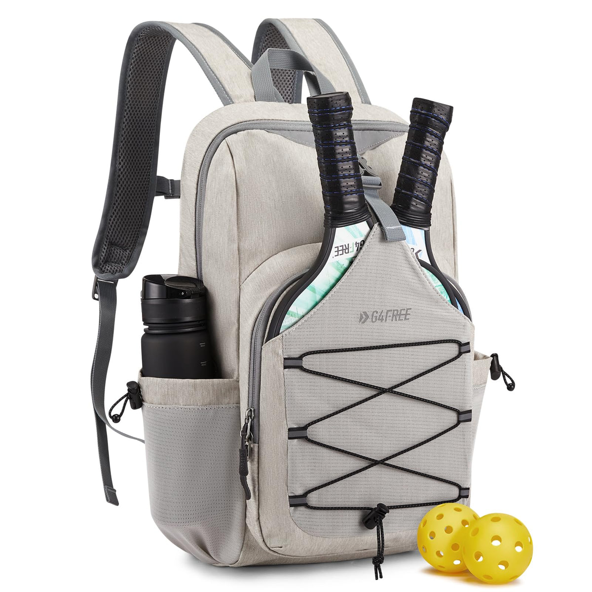 G4Free - G4Free Pickleball Backpack Fits 2 to 4 Paddles -TN23B318C