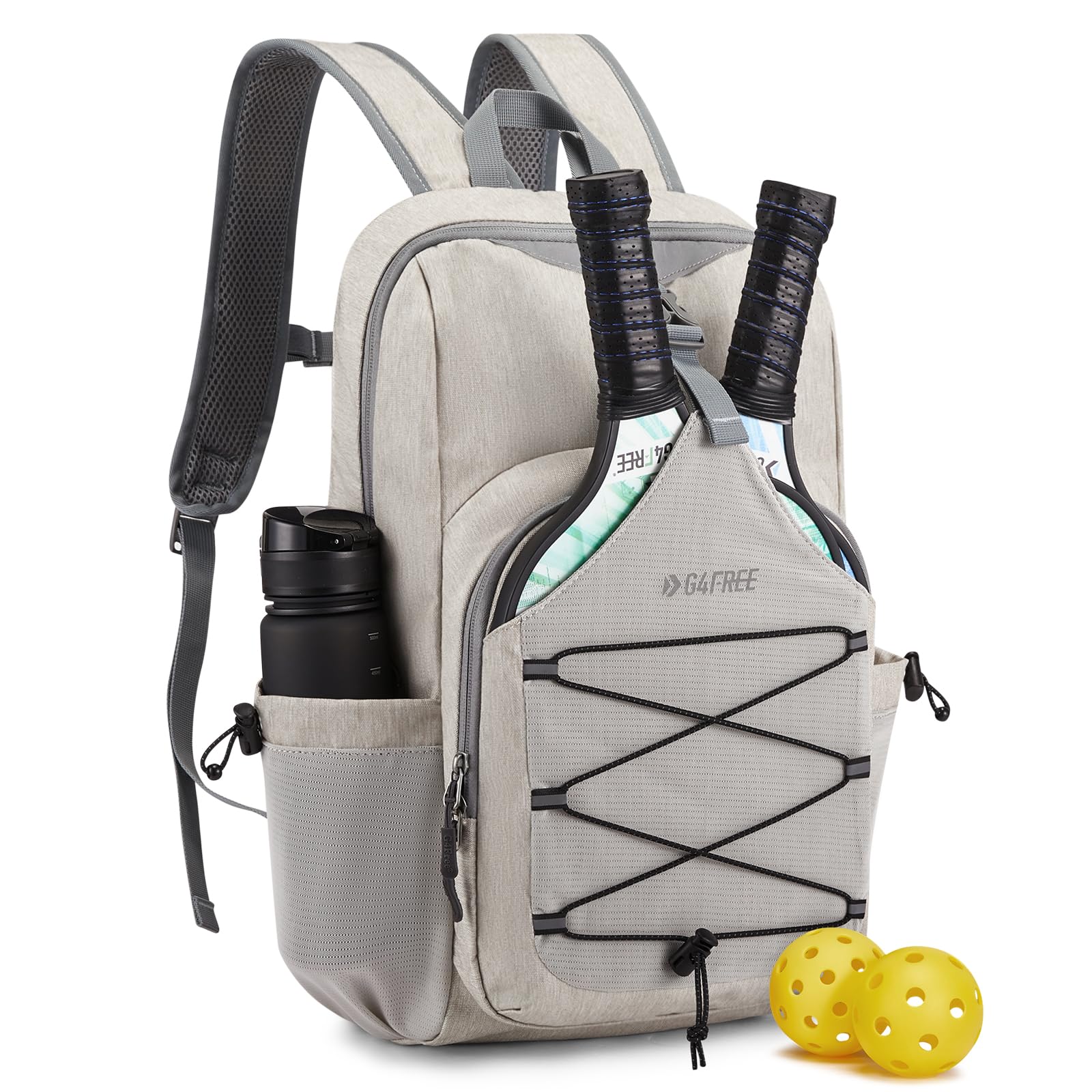 G4Free - G4Free Pickleball Backpack Fits 2 to 4 Paddles -TN23B318C