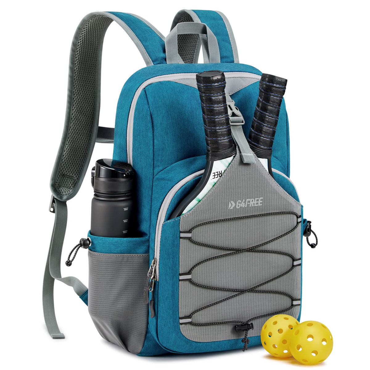 G4Free - G4Free Pickleball Backpack Fits 2 to 4 Paddles -TN23B318D