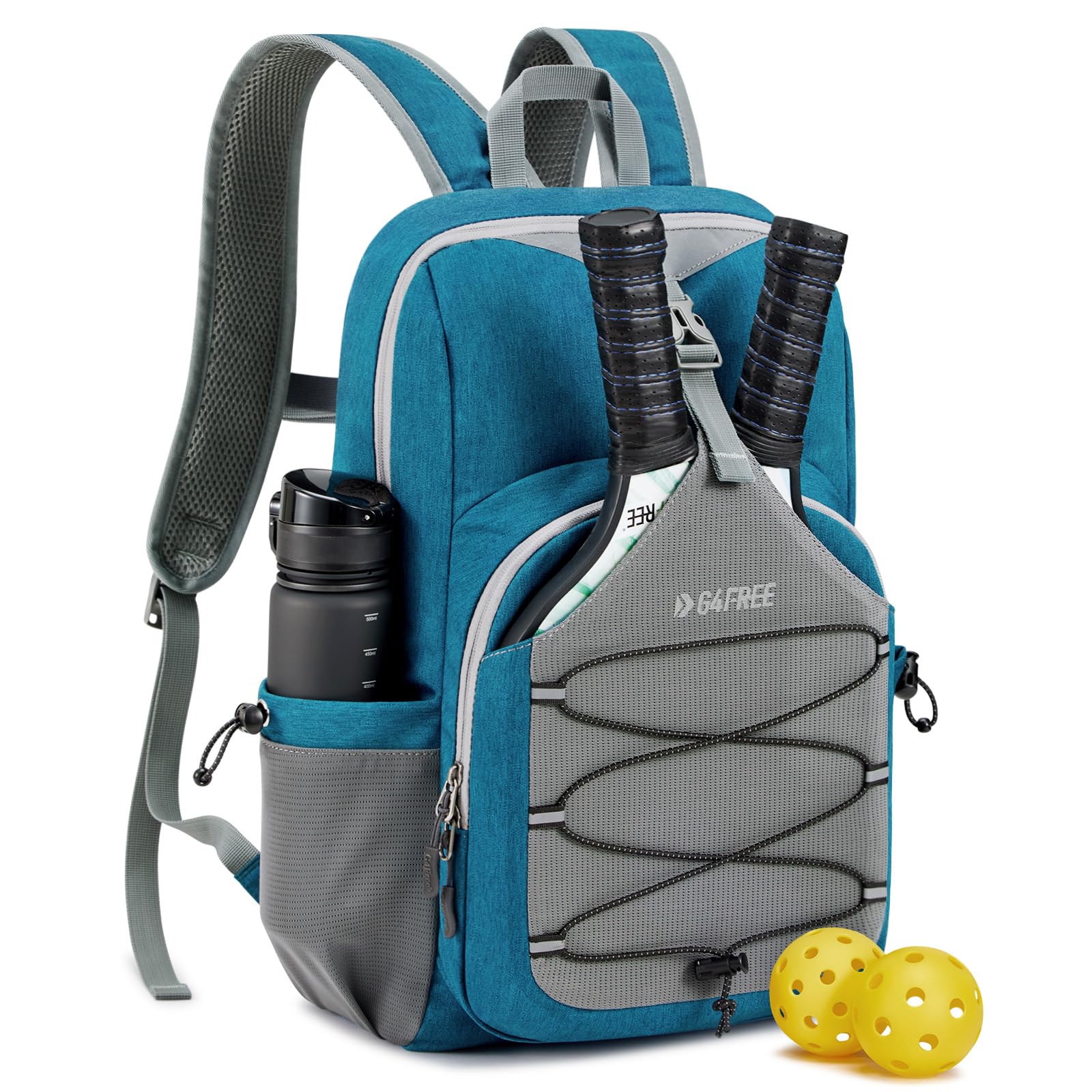 G4Free - G4Free Pickleball Backpack Fits 2 to 4 Paddles -TN23B318D