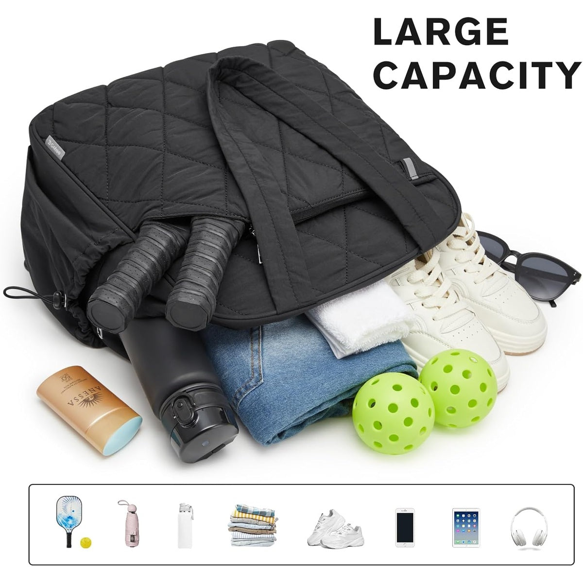 G4Free - G4Free Pickleball Backpack Tote with Shoe Compartment -TN25B516A