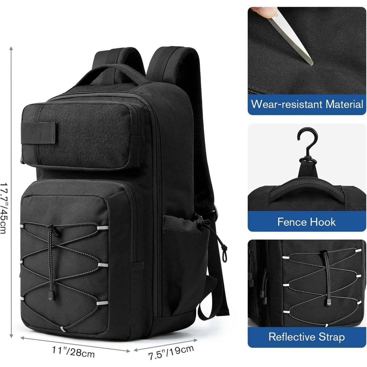 G4Free - G4Free Pickleball Bag Fits 2 to 6 Paddles with Fence Hook -TN25B491C