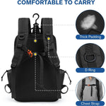 G4Free - G4Free Pickleball Bag Fits 2 to 6 Paddles with Fence Hook -TN25B491C