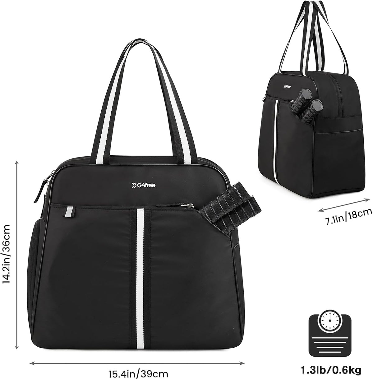 G4Free - G4Free Pickleball Bag Tote for Women and Men -TN24B346D