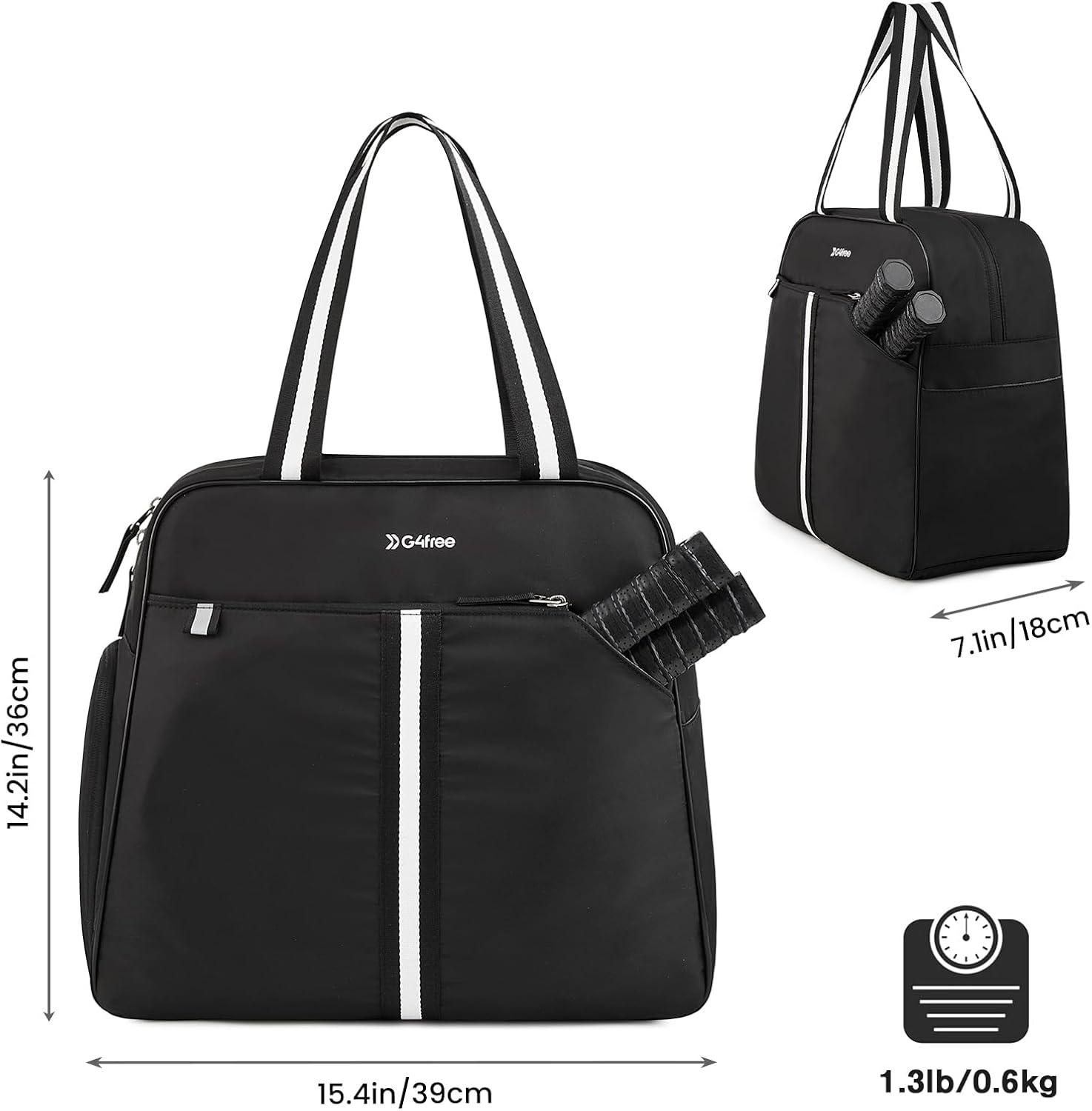 G4Free - G4Free Pickleball Bag Tote for Women and Men -TN24B346D