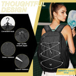 G4Free - G4Free Pickleball School Backpack with Fence Hook Laptop Compartment -TN25B518B